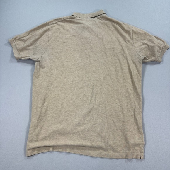 Polo Ralph Lauren Polo Shirt Men's XL Beige‎ Classic Fit Short Sleeve Small Pony - Picture 3 of 8